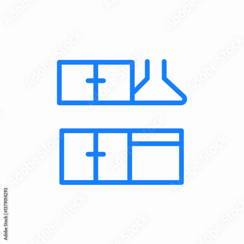kitchen facility icon sign vector
