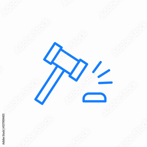 law decision icon sign vector