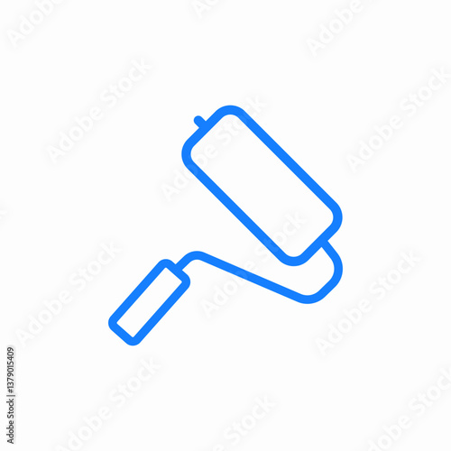 roll paint icon sign vector