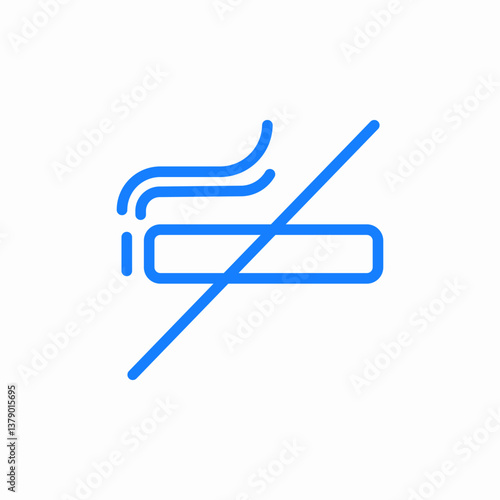 smoking prohibited icon sign vector