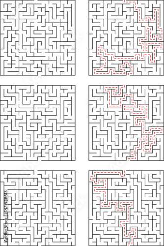 Complex Maze Solving Algorithm Visualization StepbyStep Pathfinding