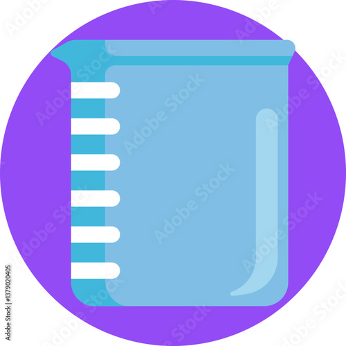 Chemical Experiment Vessel – A standard beaker used in laboratories for holding and stirring chemical solutions during scientific research.