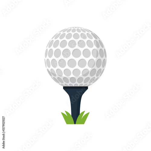 Sport Vector Illustration Minimalist Athletic Vector  for Fitness & Gym Equipment golf ball