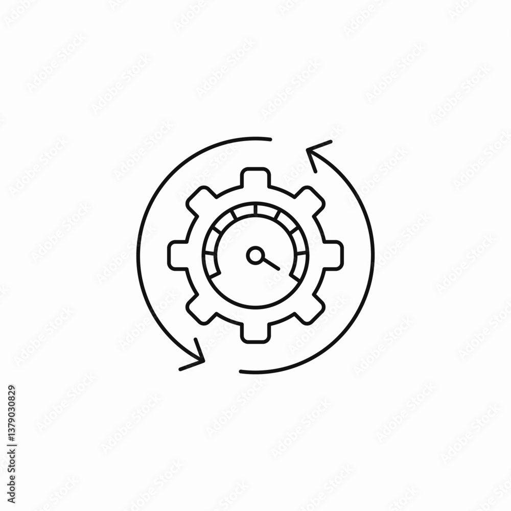 system meter icon sign vector system meter icon sign vector