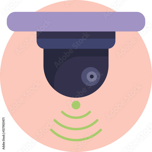 A surveillance camera used to monitor the premises of a gas station for security purposes.
