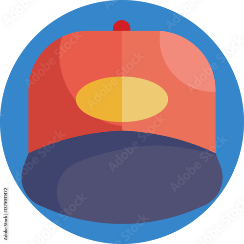 A simple cap design, frequently used for promotional giveaways or as part of employee uniforms at gas stations.