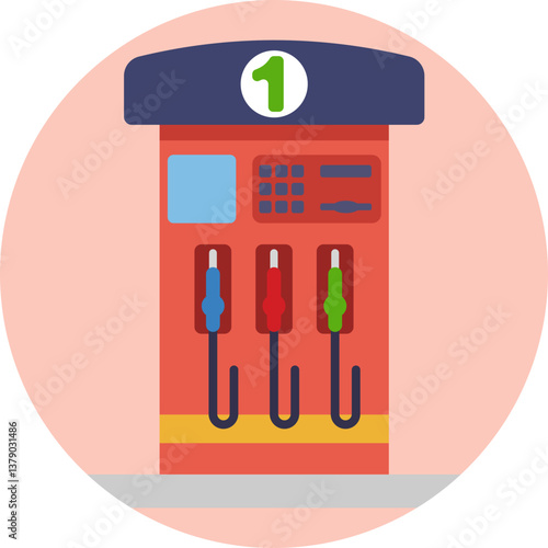 A fuel pump used to dispense gasoline or diesel at a gas station.