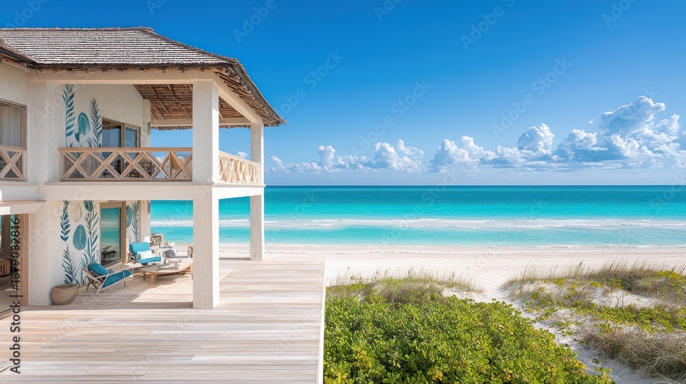 custom made wallpaper toronto digitalLuxurious beach house on pristine shore