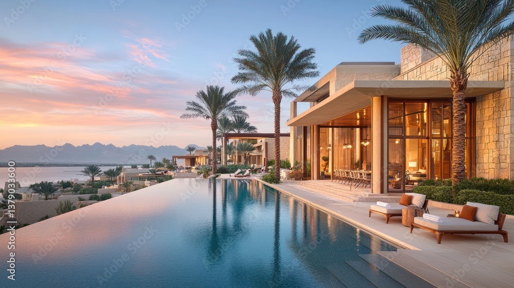 Luxury infinity pool home Luxury infinity pool home
