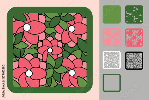 Flower multilayered 3d paper craft design for crafting