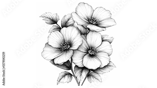Gallery-Magic Flowers: Relaxing Coloring Pages for Adults and Teens" in Vintage Style