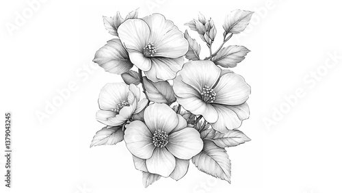 Gallery-Magic Flowers: Relaxing Coloring Pages for Adults and Teens" in Vintage Style