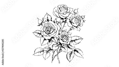 Gallery-Magic Flowers: Relaxing Coloring Pages for Adults and Teens" in Vintage Style