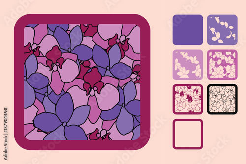 Flower multilayered 3d paper craft design for crafting