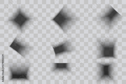 Realistic vector mesh overlay and transparent shadows. Shadows falling from the darkened floor.Vector.EPS 10.