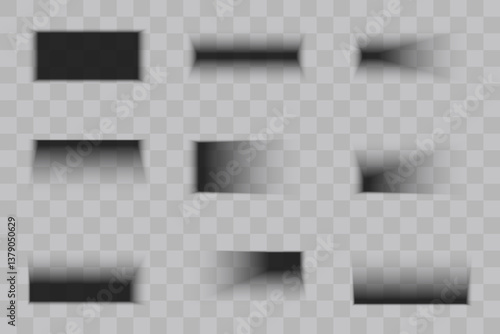 Realistic vector mesh overlay and transparent shadows. Shadows falling from the darkened floor.Vector.EPS 10.