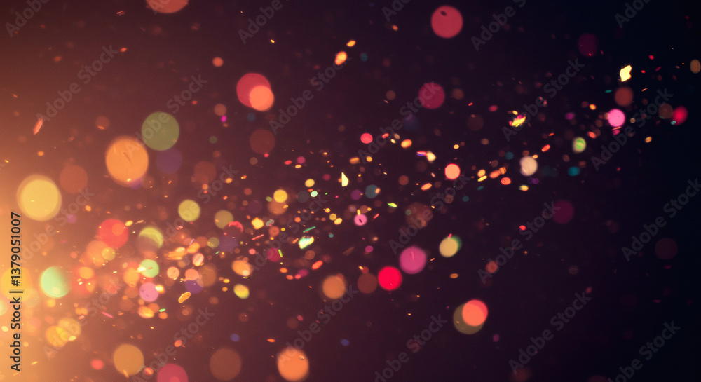 Abstract Colorful Bokeh Lights Background Sparkling Glitter and Shimmering Particles Abstract Colorful Bokeh Lights Background Sparkling Glitter and Shimmering Particles
