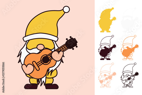 Back to School Gnome multilayered 3d paper craft design for crafting