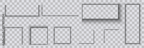 Realistic vector mesh overlay and transparent shadows. Shadows falling from the darkened floor.Vector.EPS 10.