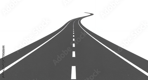 Wallpaper Mural Winding Road Ahead: A Perspective on Journeys, Travel, and Future Paths. Inspiring Asphalt Road to Success & Adventure Torontodigital.ca