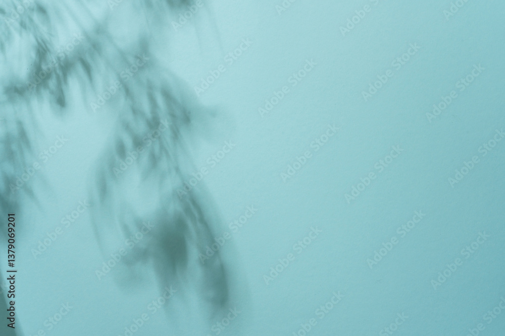 Shadows on blue background. Abstract.