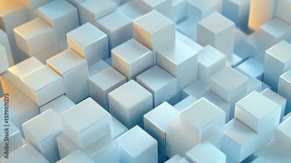Abstract composition of white geometric blocks arranged in a staggered pattern creating a sense of depth and modern design in a minimalistic style Abstract composition of white geometric blocks arranged in a staggered pattern creating a sense of depth and modern design in a minimalistic style