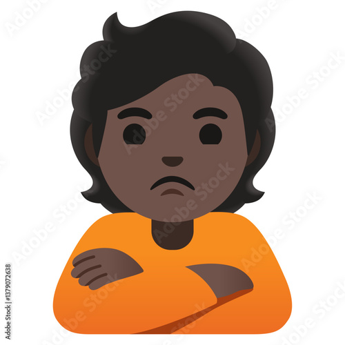 Person Tipping Hand: Dark Skin Tone
