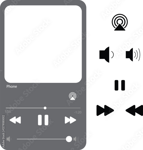 Music Display Theme: Music Platform Sample. Spotify Display template. Joox. Apple. Iphone. Googgle Music. SoundCloud. Music. Ipphone. Android. UI. UX. User interface user experience.
