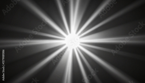 Radiating sunrays in dynamic motion, illuminating concepts of light