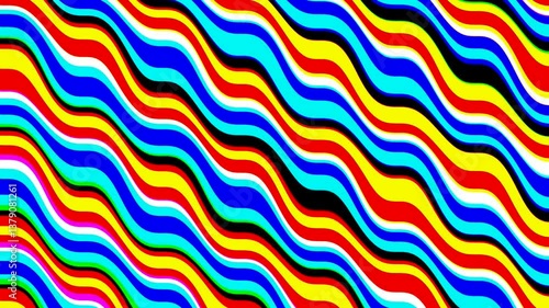Motion background with animated colored wavy lines (1920x1080 30fps 12s).