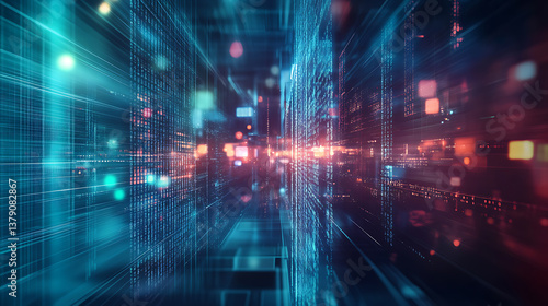 Abstract digital background for project management