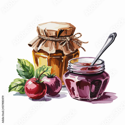 Homemade Fruit Jams and Honey