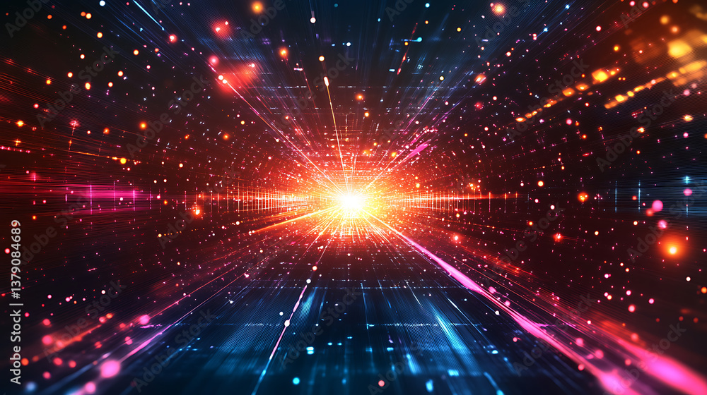 Abstract futuristic background with glowing light effect illustration Abstract futuristic background with glowing light effect illustration