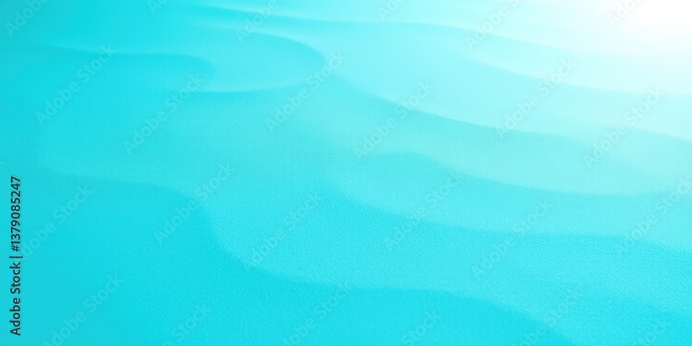 Fototapeta premium Soft textured aqua background with gentle waves 