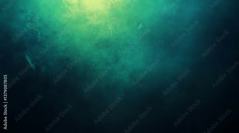 Dark green blue glowing grainy gradient background Dark green blue glowing grainy gradient background
