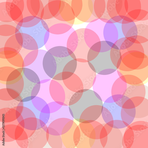 Wallpaper Mural Background: Harmony in Overlapping Colors Torontodigital.ca