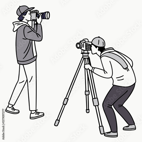 photographer with camera