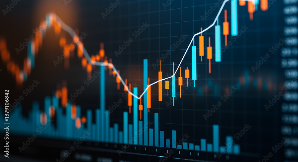 Stock Market Surge: Bullish Trend Analysis on Financial Chart - Investing, Trading, & Economic Growth Visuals Stock Market Surge: Bullish Trend Analysis on Financial Chart - Investing, Trading, & Economic Growth Visuals