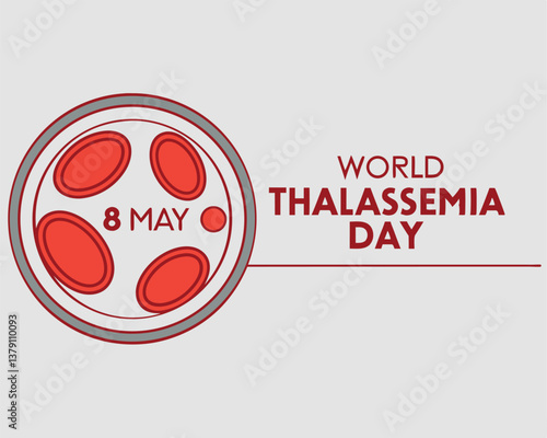 World Thalassemia Day on 8th May: highlighting blood cells for awareness.