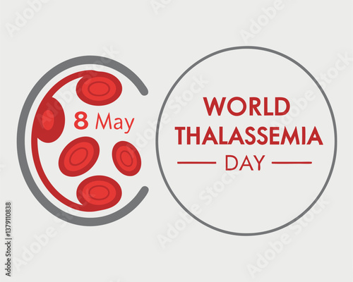 World Thalassemia Day on 8th May: highlighting blood cells for awareness.