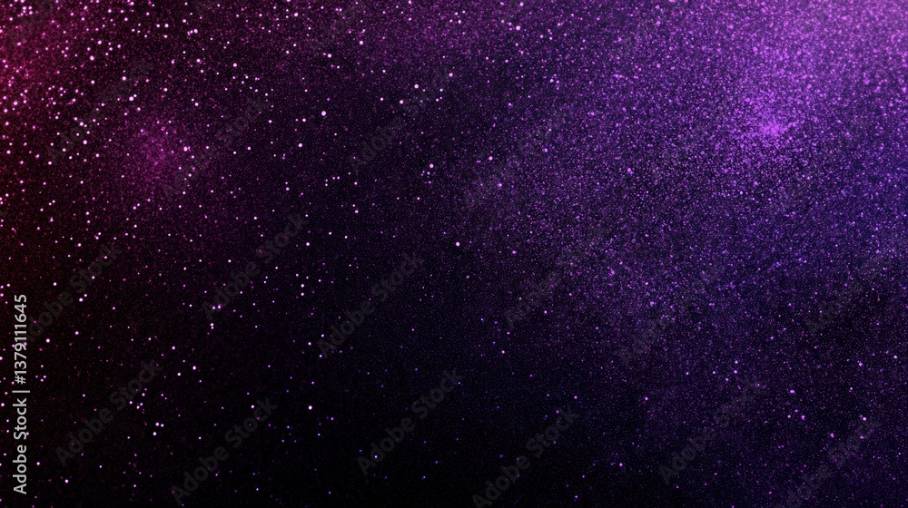 Fototapeta premium Cosmic Purple Night Sky: A Celestial Abstract