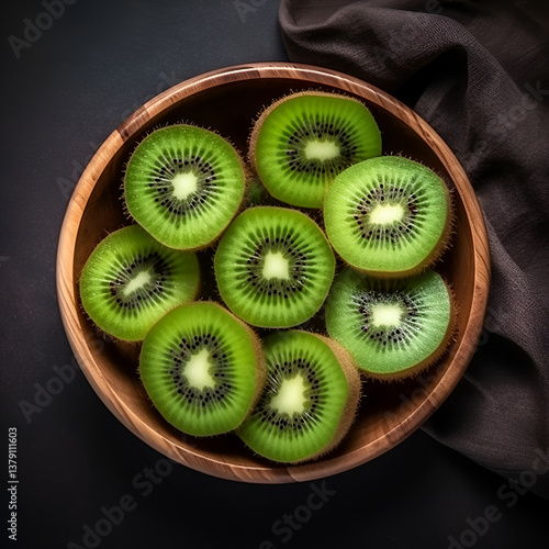kiwi fruit on a plate