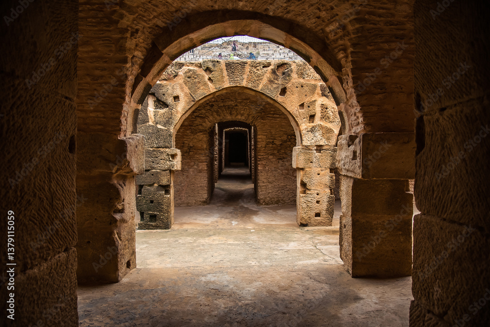 Outhna archaeological site in Tunisia