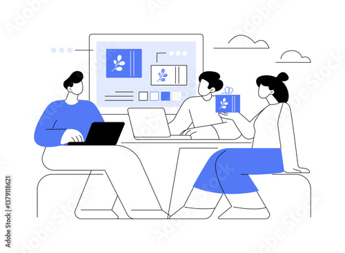 Branding isolated cartoon vector illustrations.