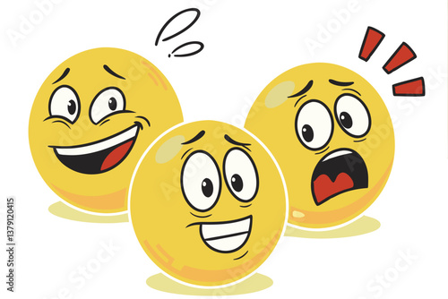 happy easter eggs with faces