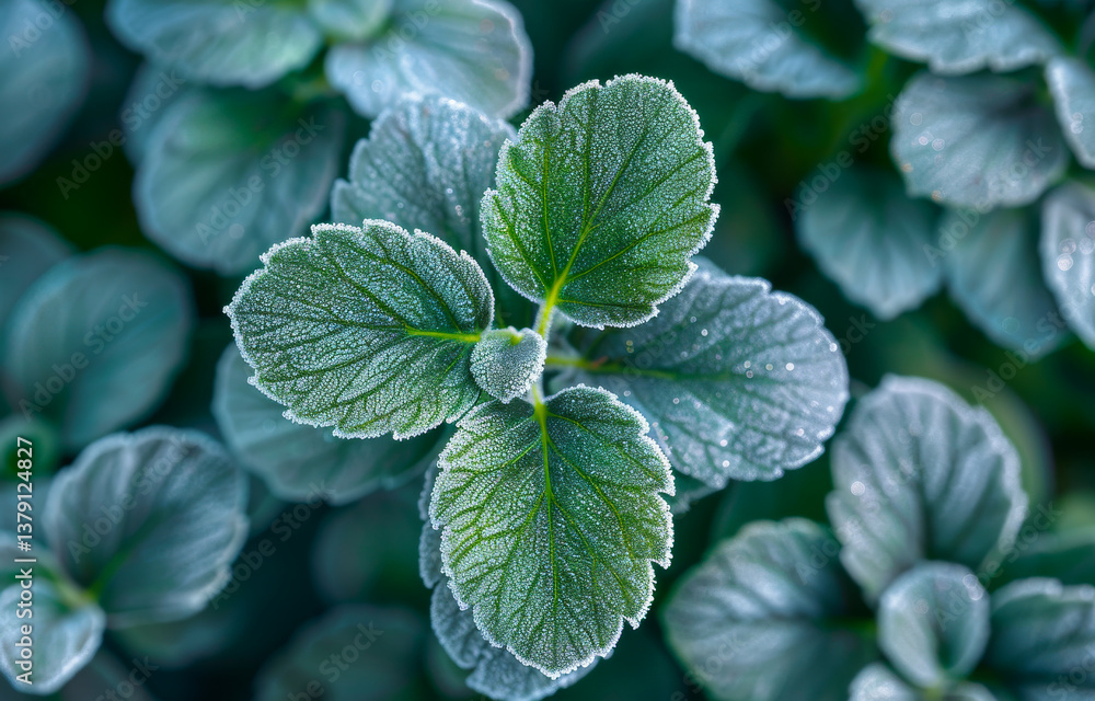 Close-up view of fresh mint leaves. Dewdrops glisten on vibrant green mint leaves, showcasing their texture and freshness in a garden setting. Close-up view of fresh mint leaves. Dewdrops glisten on vibrant green mint leaves, showcasing their texture and freshness in a garden setting.