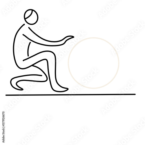 Self love line art illustration png icon boundaries goal setting 