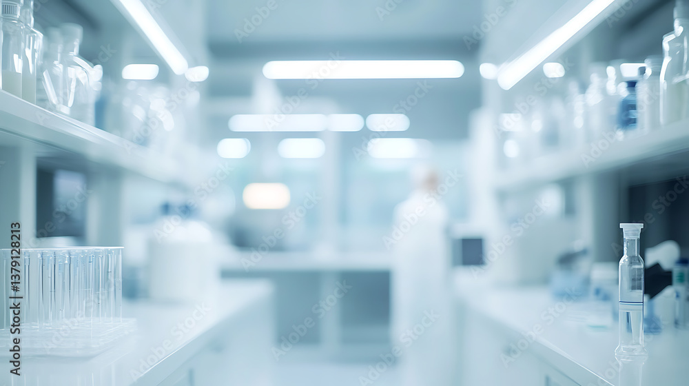 Blurred laboratory background Blurred laboratory background