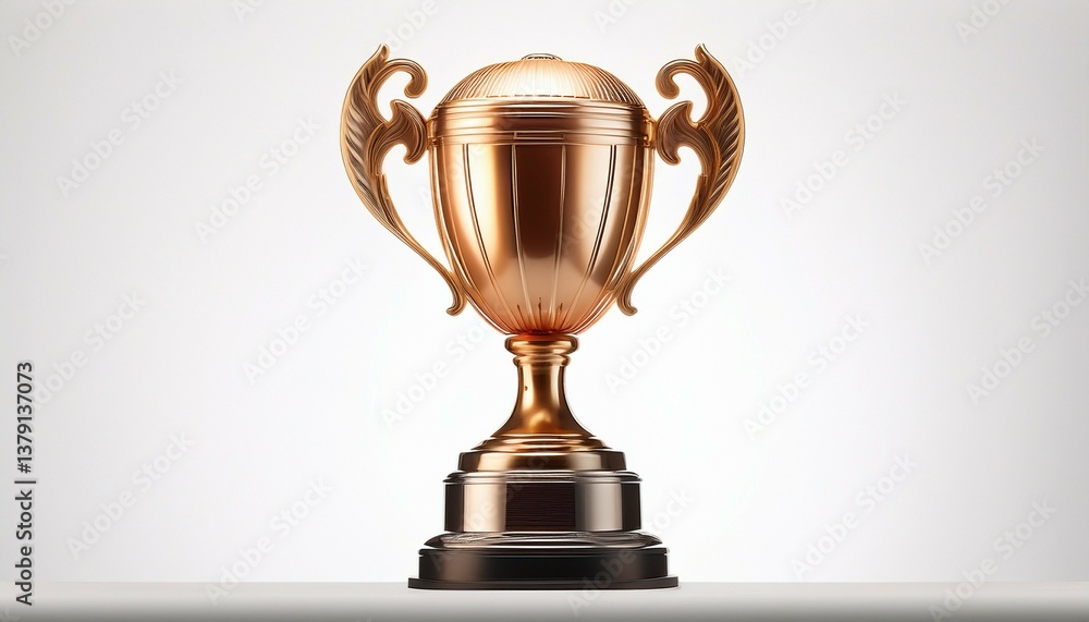 gold trophy cup on white gold trophy cup on white