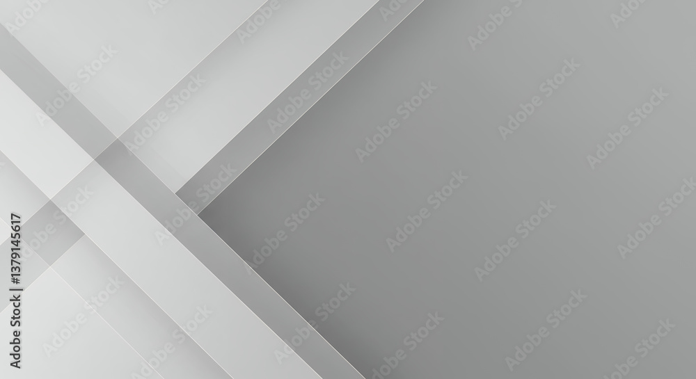 Obraz premium Modern Gray Layers: Abstract Background with Geometric Lines & Clean Design for Wallpapers, Presentations & Digital Art Projects